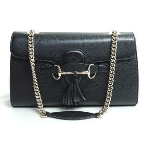 Gucci Emily Chain Shoulder Bag Black